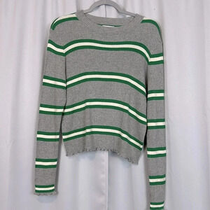 BP Ribbed‎ Striped Long Sleeve Crewneck Sweater Size XL NWT